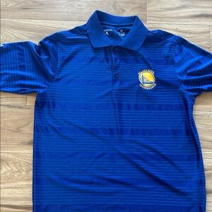Antigua Blue Golden State Warriors Polo Shirt